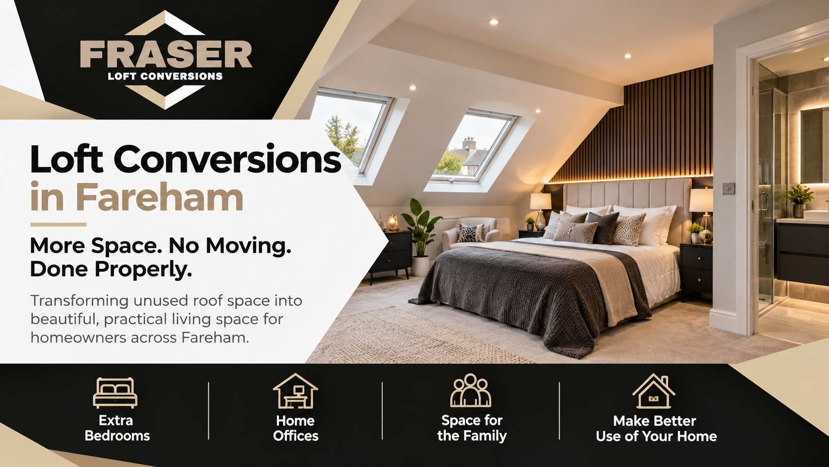 Loft conversions in Fareham by Fraser Loft Conversions