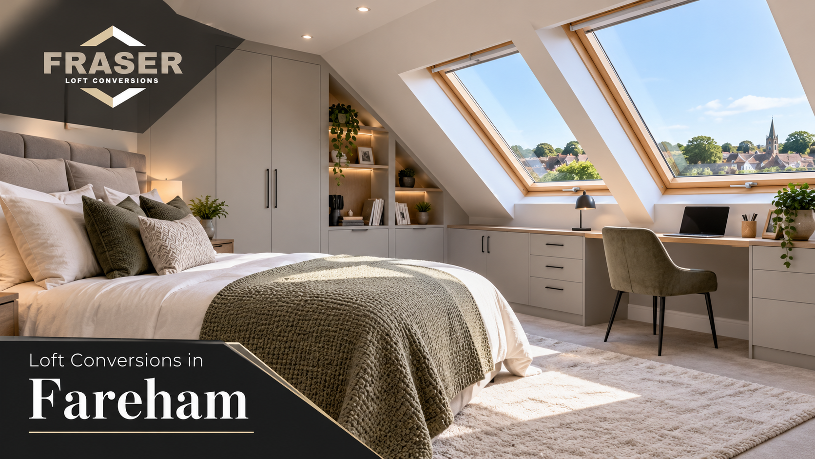 Modern Fareham loft conversion creating additional living space
